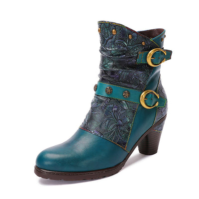Botas Retro Bohemias para Mujer - Estilo Vintage - Image 6