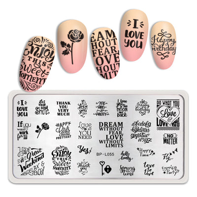 Plantilla de Estampado de Uñas Tema Copos de Nieve Invierno - Image 8