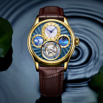 Reloj Mecánico Automático Hueco para Hombre de Negocios - Image 9