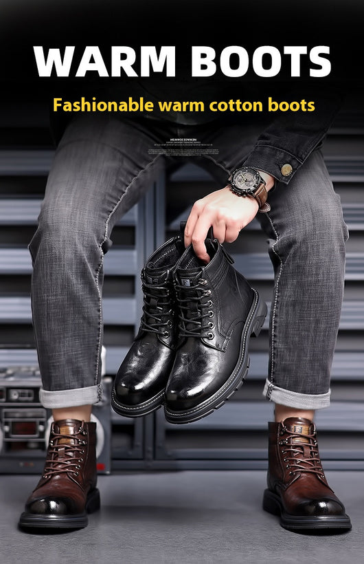 Botas de Trabajo Estilo Británico en Cuero - Calzado Profesional Versátil - Image 36