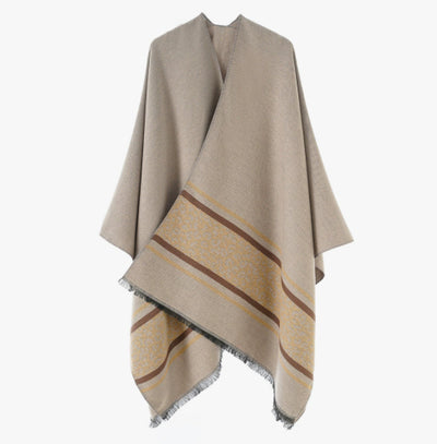 Chal de Seda Jacquard Plateado para Mujer - Image 14