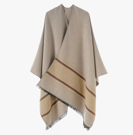 Chal de Seda Jacquard Plateado para Mujer - Image 14