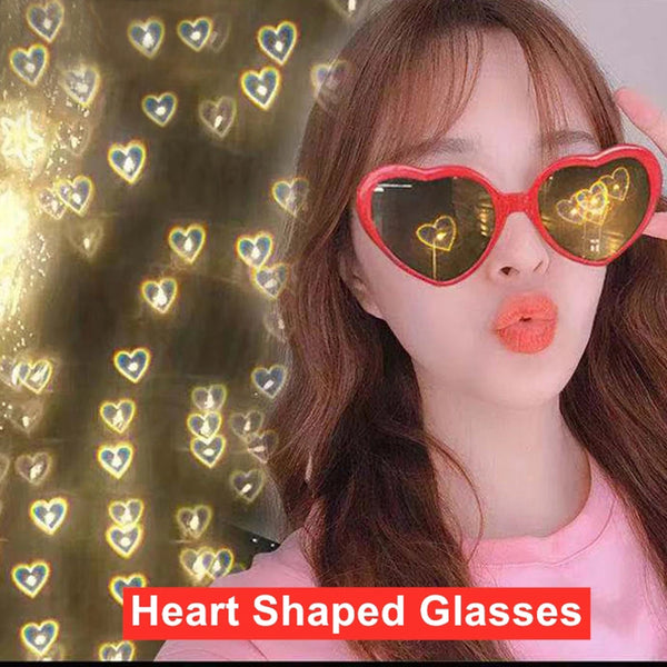 Gafas de Corazón con Efecto Luz Love - Lentes Especiales para Momentos Mágicos