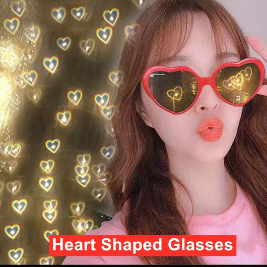 Gafas de Corazón con Efecto Luz Love - Lentes Especiales para Momentos Mágicos