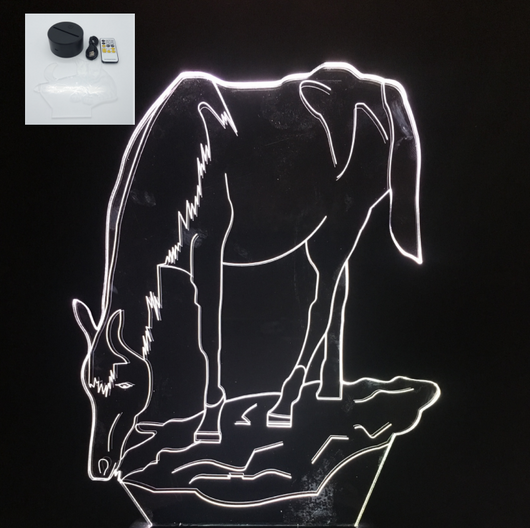 Lámpara Decorativa Caballo con Luz Multicolor - Image 10