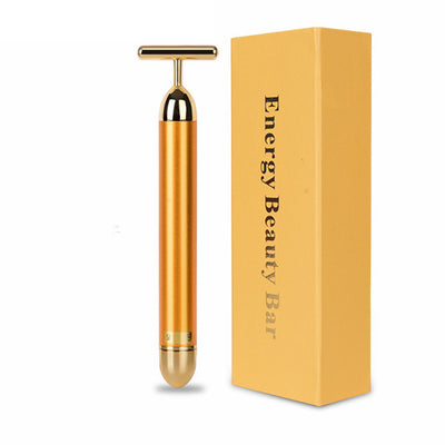 Rodillo Facial de Oro 24K con Vibración - Masajeador Lifting Antiedad - Image 5
