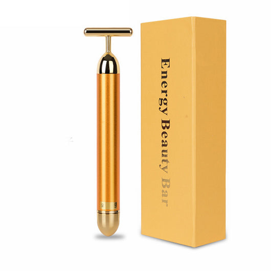 Rodillo Facial de Oro 24K con Vibración - Masajeador Lifting Antiedad - Image 5