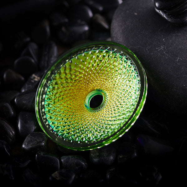 Adorno de Cerámica Esmaltada Verde - Accesorio de Regalo Decorativo