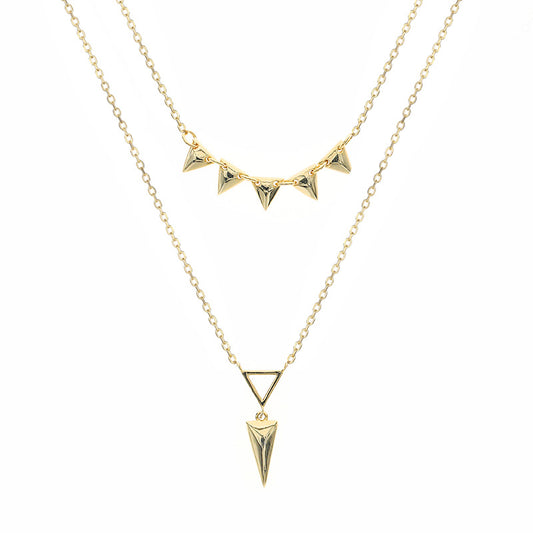 Collar Geométrico de Metal Minimalista