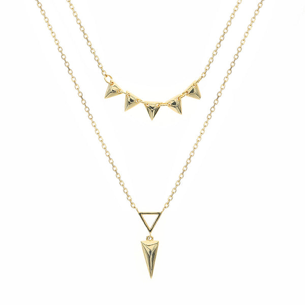 Collar Geométrico de Metal Minimalista