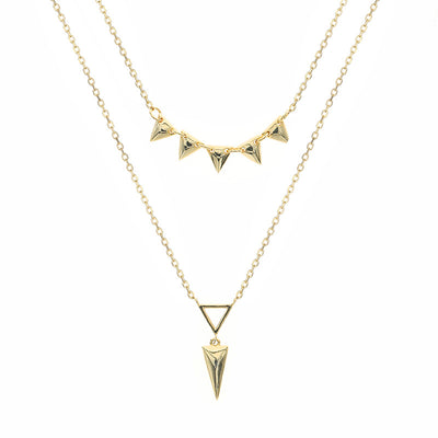 Collar Geométrico de Metal Minimalista