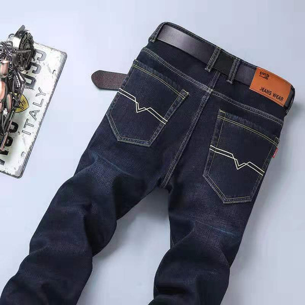 Pantalones Vaqueros Hombre Verano Stretch Seda Hielo Ajuste Relajado