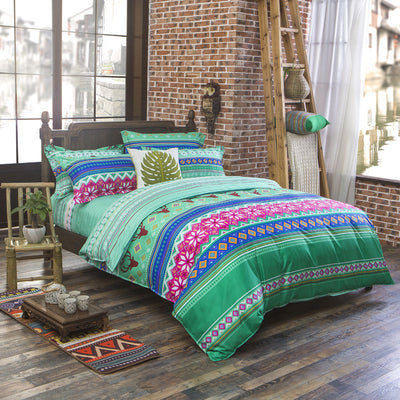 Juego de Cama de 3 Piezas con Estampado Étnico en Poliéster - Image 11