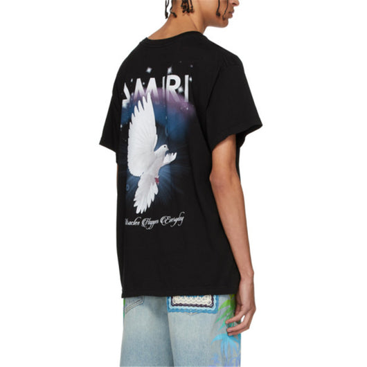 Playera Paloma de Paz Arcoíris con Estampado de Letras - Image 3