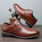 Zapatos Formales de Cuero Negro para Hombre Talla Grande