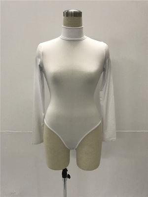 Jumpsuit Invierno Mujer 12 Colores Cuello Alto Manga Larga Ajustado - Image 12