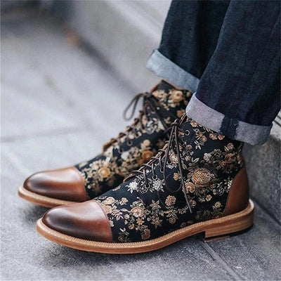 Botas Martin Estilo Británico Retro - Botines Planos Clásicos para Hombre - Image 4