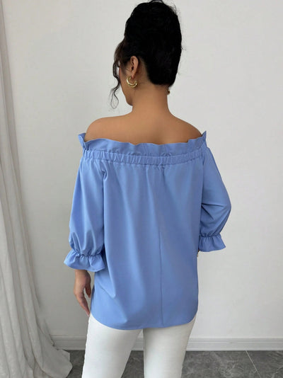 Blusa Cuello Barco con Volantes y Detalle de Moño - Image 16