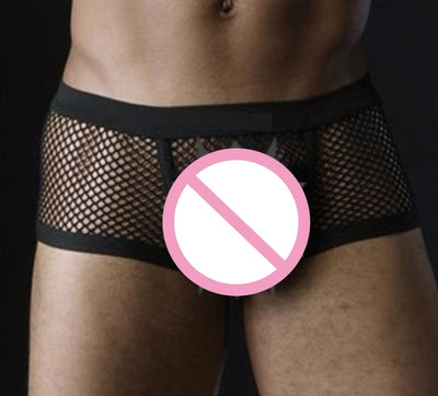 Bóxers Transparentes para Hombre - Diseño Sensual de Malla - Image 3
