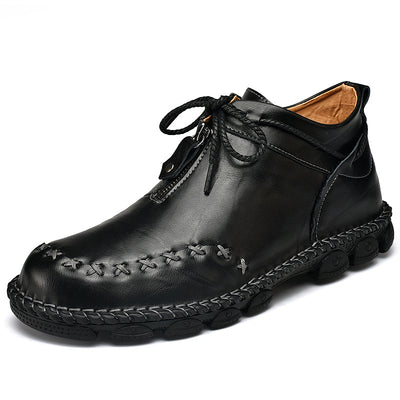 Botas Altas de Cuero para Hombre - Comodidad y Estilo Casual - Image 3