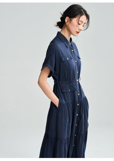 Camisa Clásica de Solapa Doble Pecho con Manga Corta - Image 7
