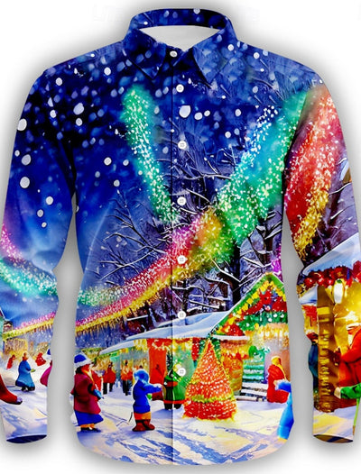 Camisa Estampada 3D con Diseño de Personalidad para Hombre - Image 5