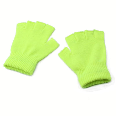 Guantes sin dedos tejidos coreanos para otoño e invierno - Image 5