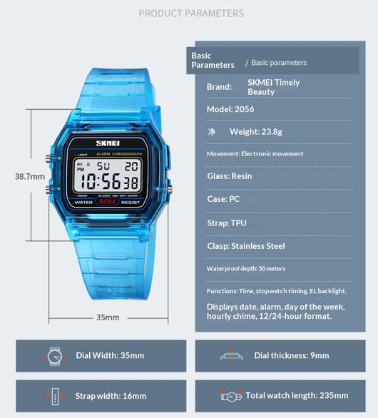Reloj Deportivo Digital Resistente al Agua - Estilo Moderno para Estudiantes y Actividades Outdoor - Image 14