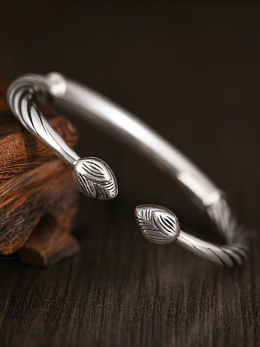 Pulsera Mantra de Seis Caracteres Tibetanos para Hombre en Plata de Ley - Image 5