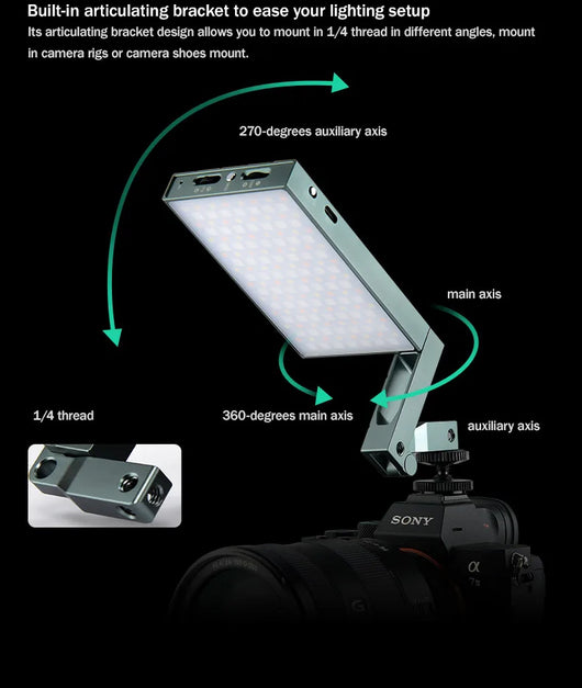 Luz RGB Portátil para Fotografía - Efectos de Color Completo - Image 10
