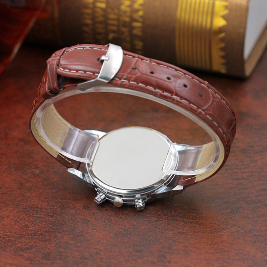 Reloj de Cuarzo para Hombre con Cristal Azul - Regalo de Moda Elegante - Image 8