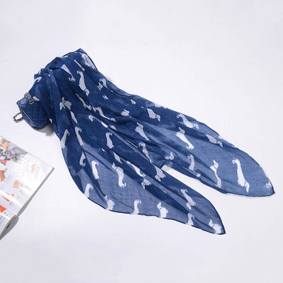 Pañuelo Playero Protector Solar con Estampado de Cachorros - Image 9