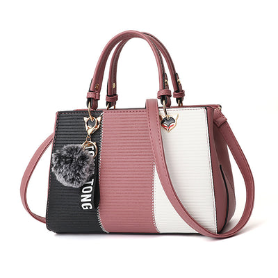 Bolso Crossbody Patchwork con Detalles de Pelotitas - Bolsa Mensajero Elegante para Mujer - Image 13