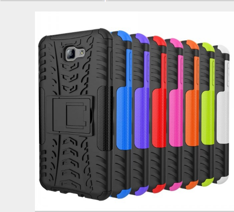 Funda Protectora Samsung Galaxy S8 Plus con Diseño de Neumático y Soporte Integrado