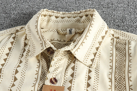 Camisa Casual Hombre Estilo Navajo Retro Americano - Image 17