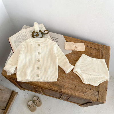 Conjunto de Dos Piezas en Punto Liso para Bebé con Mangas Largas - Image 4
