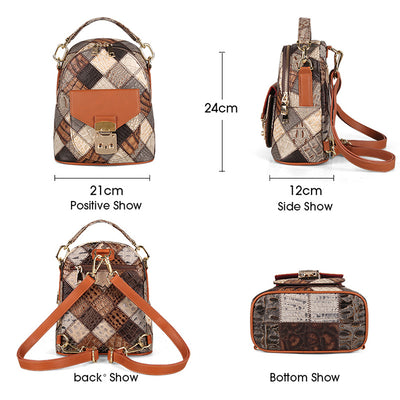 Mochila de Viaje en Cuero para Mujer - Estilo Verano - Image 9