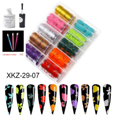 Set de 12 Láminas Decorativas para Uñas - Transferencias Nail Art - Image 92