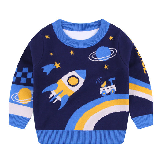 Suéter Cálido Infantil de Algodón Espacial - Image 9