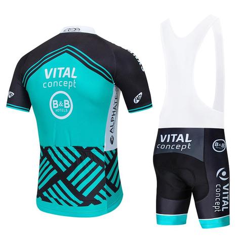 Conjunto de Pantalones Cortos Bib Vital Sports para Hombre en Negro