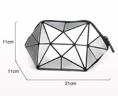 Neceser Geométrico Organizador de Maquillaje Plegable para Viajes - Image 3