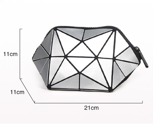 Neceser Geométrico Organizador de Maquillaje Plegable para Viajes - Image 3