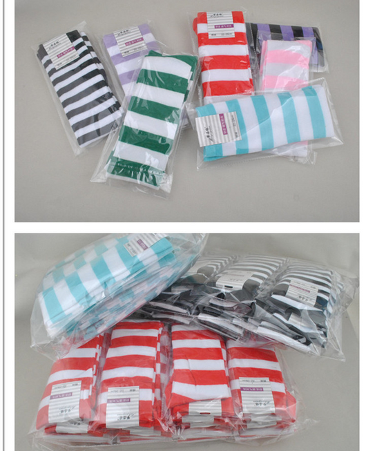 Calcetines Muslos Altos Japoneses a Rayas para Mujer - Image 9