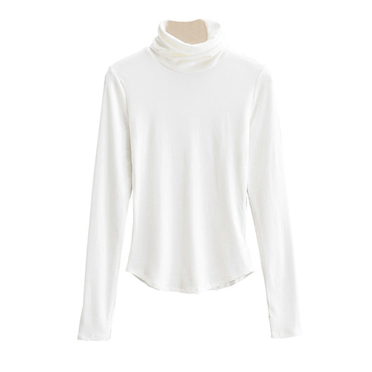 Polera Cuello Alto Ajustado Liso - Prenda Base Versátil - Image 12