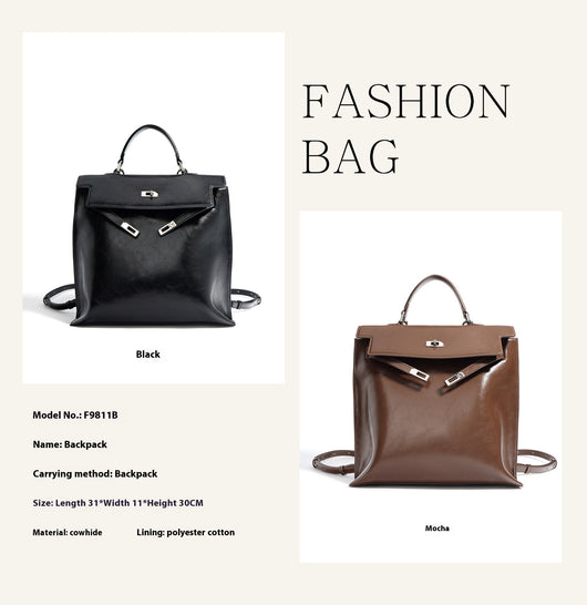 Bolso de Cuero Premium Doble Asa Grande con Capacidad Máxima - Image 14