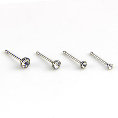 Set de 60 Piercing Nasal de Acero Inoxidable con Diamantes - Image 3