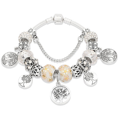 Pulsera de flores con hojas pintadas - Image 20