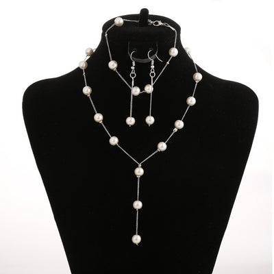 Conjunto de Joyería Perla Elegante: Collar, Aretes y Pulsera - Image 6