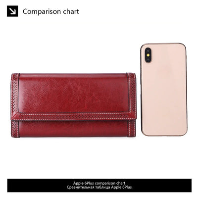 Billetera Larga de Cuero para Mujer con Múltiples Compartimentos - Image 22