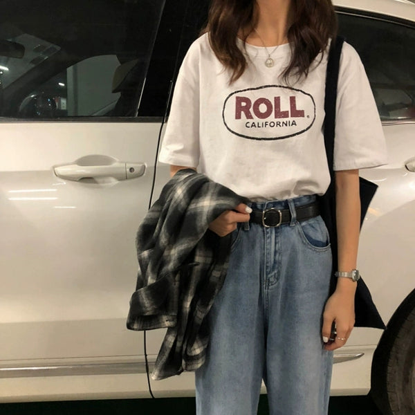 Blusa Suelta de Manga Corta para Mujer - Versátil y Cómoda